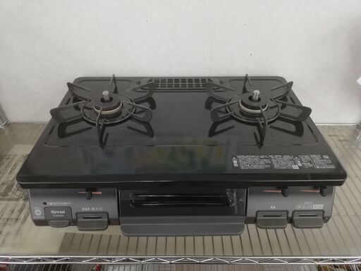 ☆ジモティー割引有☆リンナイ 都市ガス用ガスコンロ RTE597BKL 2024年製 中古品