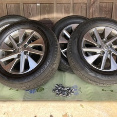 最終値下げ　トヨタ純正　20アルファード　タイヤアルミ　235/50R18 4本 ⭐️値下げ アルファード純正ホイール スタッドレスタイヤ付き235/50/18