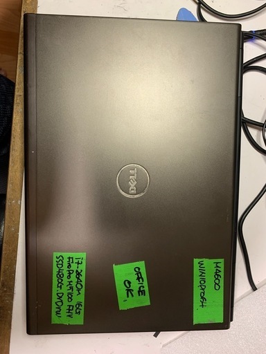 ★断捨離大特価！人気機種　ハイスペック最上位クラスWorkstation。dell precision m4600改その⑱。ブルートゥース搭載機 i7 2640M FireProm5100GPU搭載！メモリー16G　新品SSD!480G　win10pro64bit。