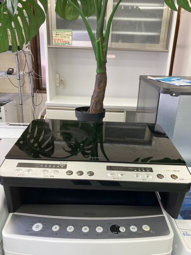 【リサイクルショップ　ピカソ　小松原】2020年製 アイリスオーヤマ 2口 IHクッキングヒーター 1400W 100V 脚付き ブラック IHK-W12SP-B★2478★