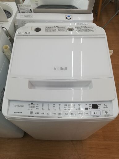 ☆ジモティー割引有☆日立 7.0kg洗濯機 BW-V70G 2022年製 中古品