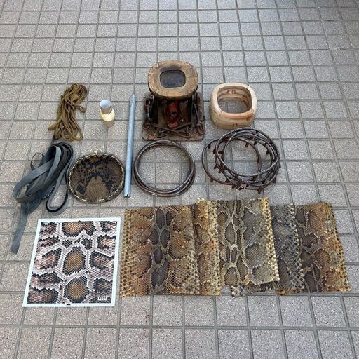 三線　太鼓　チーガー　皮張り用工具