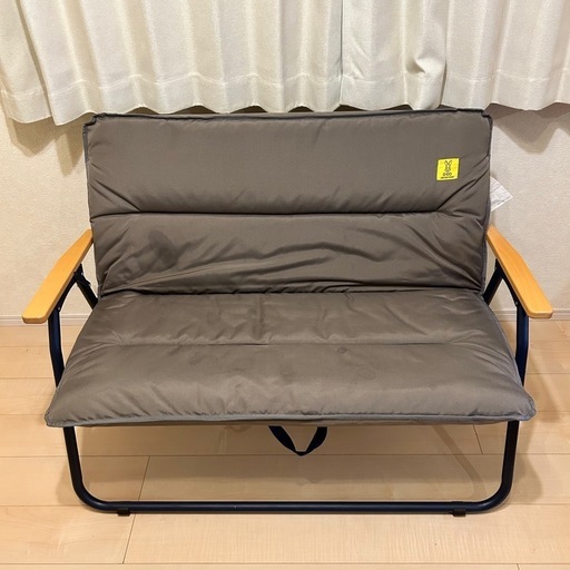 DOD　グッドラックソファー 2人掛け用　グレー×ネイビー