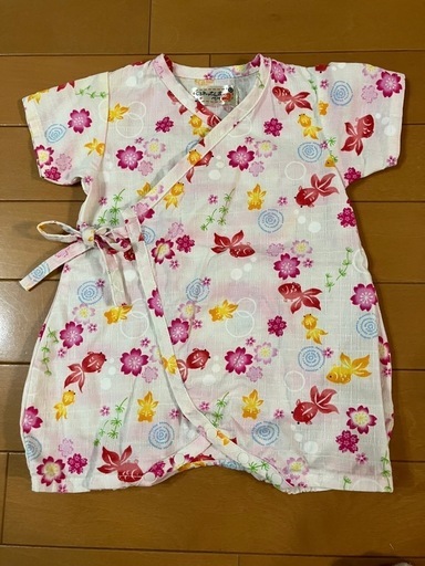 甚平 女の子 110 しぶく 花柄 