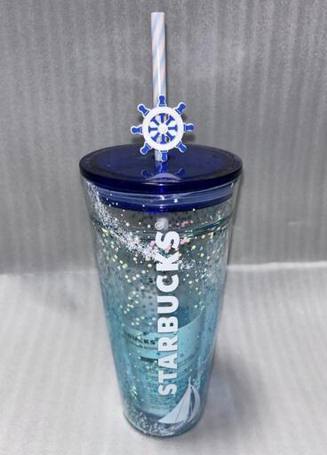 スターバックス　23サマー　ハイドアウトグラス　韓国　591ml　1個