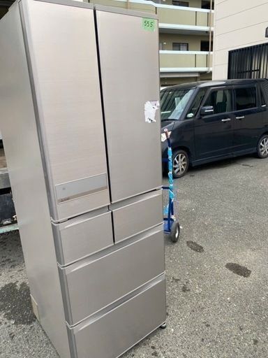 NO 555★福岡市内配送設置無料★MR-JX52A-N 冷蔵庫 置けるスマート大容量 JXシリーズ ローズゴールド [517L /6ドア /観音開きタイプ]