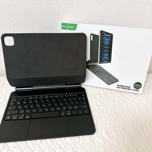 マジックキーボード GOOJODOQ 2024 iPad Air6(M2) 11inch対応スマートキーボード iPad Pro 11第1/2/3/4世代/iPad Air第4/5/6世代 ブラック