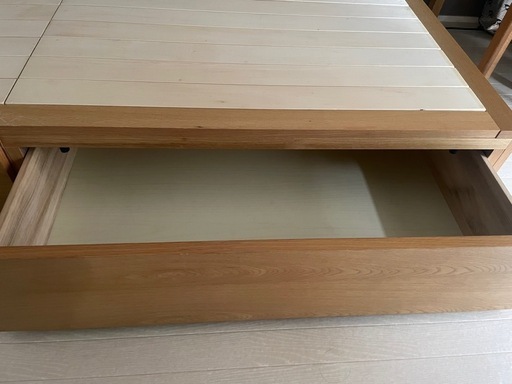 無印良品 ベッド 無印良品 すのこベッドに畳がぴったり納まりました 黄金色