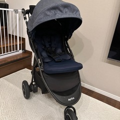 美品】スムーヴプレミアム アップリカ 3輪ベビーカー AB すぐに使える