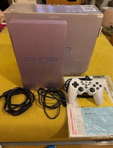 【限定品】PlayStation2 Sakura本体+ アナログ連射コントローラー極白