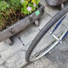 クロスバイク　７００ｘ２８ｃ　７変速　フレーム　アルミ　青　配達可能