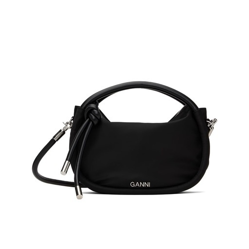 新品•未使用品✨ GANNIブラック ミニ ノットバッグ