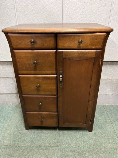 SELVA セルバ 5段 チェスト 収納棚 幅65cm×奥行35cm×高さ88cm