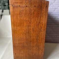 小型収納箪笥 観音扉 箪笥 小引き出し付き 小物収納 飾り棚 小ぶり箪笥 ガラス窓 ガラスつまみ 中古品  