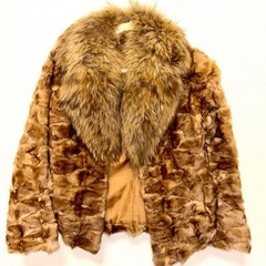 【定価約10万】最高級セーブル　リアルファー　毛皮　コート