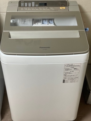 送料・設置込み可　洗濯機　8kg Panasonic 2018年
