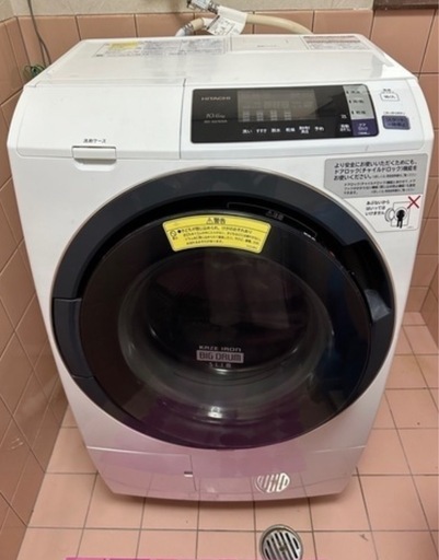 ドラム洗濯機　日立 BD-SG100 2017年製　値下げ不可
