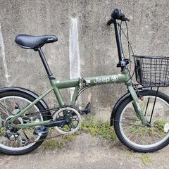 J305☆カバー欠品☆折りたたみ自転車☆Jeep☆6段☆20インチ