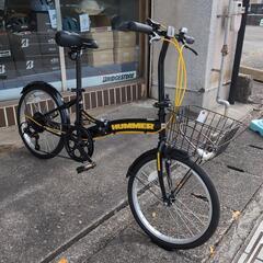 HUMMELノーパンクタイヤ折り畳み自転車❨リユース自転車❩
