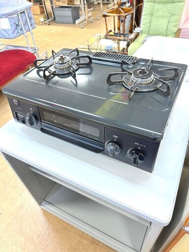 パロマ/PAROMA ガスコンロ IC-S37-R 2022年製 都市ガス ガステーブル