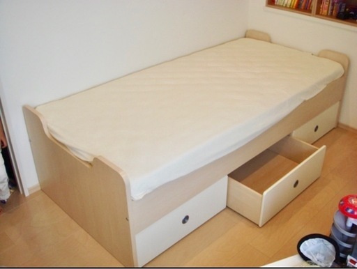 moda en casa　大容量収納付きシングルベッド　モーダ・エン・カーサ