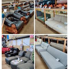 【愛品倶楽部柏店】大塚家具オリジナル取扱い品 3人掛けソファ+オットマン 344シリーズ 本革+合皮