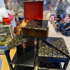 手提げ重箱　金彩入り5重