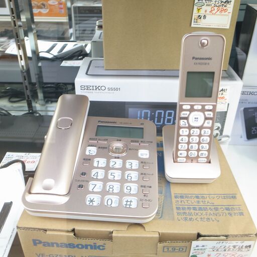 143/610 Panasonic パナソニック コードレス 電話機 子機 VE-GZ51