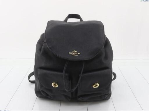 ☆美品☆COACH 黒 リュック　レザー