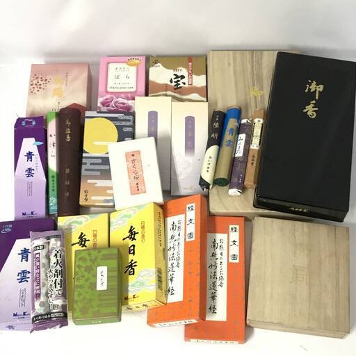 線香 まとめて 2.7kg 青雲/毎日香/日本香堂/翠風/翠麗/みくまの 他 その他 高級線香 お線香 香木 香道具 銘香