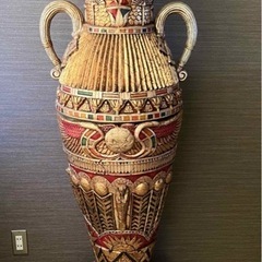 大きなエジプト風の壺 インテリア オブジェ