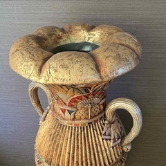 大きなエジプト風の壺　インテリア　オブジェ