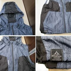 美品 ワークマン WindCore 空調ベストセット ベストサイズ 3L 耐久撥水 ファン×2個 バッテリ×1 ACアダプター付き WORKMAN 苫小牧西店