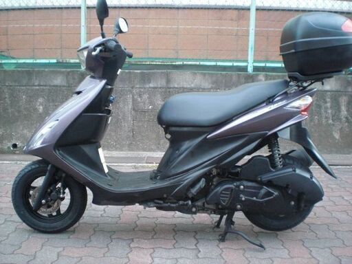 CF4MA アドレスV125S 紫系 前後タイヤ/バッテリー/シートカバーなど新品交換済み