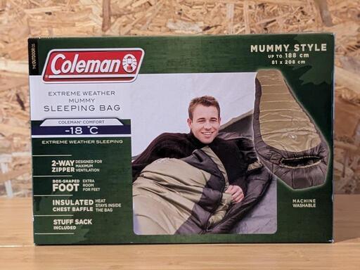 新品　コールマン　マミー型 シュラフ　寝袋 キャンプ用品