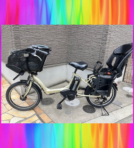 バッテリーほぼ新品！8.9Ahヤマハ　YAMAHA　パスキスミニ　20インチ　電動自転車　電動アシスト自転車　中古 子供乗せ　101812