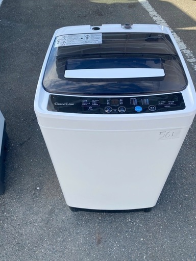 NO 561 福岡市内配送設置無料✨  2022年式　Grand Line 全自動洗濯機 5.0kg ホワイト WM01A-50WT