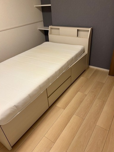 ニトリ 収納付きシングルベッド BOX TYPE J