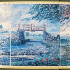 希少 組立品 額付き テンヨー パノラマジグソーパズル クラシックプー 