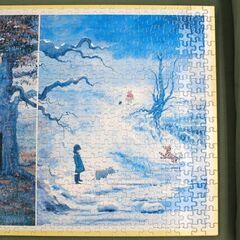 希少 組立品 額付き テンヨー パノラマジグソーパズル クラシックプー 