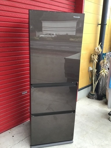 Panasonic パナソニック　335L3ドア冷蔵庫　ガラストップ　NR-C343GC-T