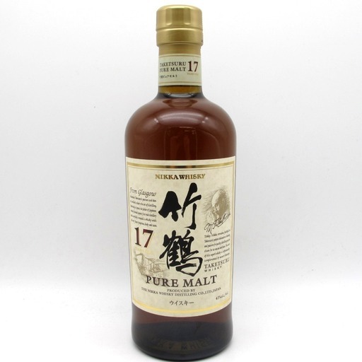 Nikka Whisky (ニッカウヰスキー) ウイスキー 竹鶴 17年 ピュアモルト ブレンデッドモルト 箱なし 700ml 43% 2020年3月終売品 未開栓 店頭引取りのみ 福井やしろ店