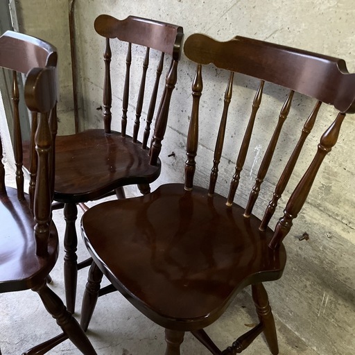 キツツキ ウィンザー チェア 3脚セット 飛騨 アンティーク