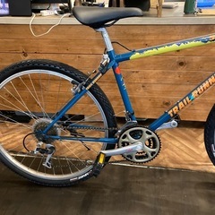 【前後タイヤ・後輪チューブ新品！】3×7速　26インチMTB ターコイズブルー