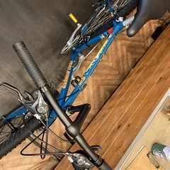 【前後タイヤ・後輪チューブ新品！】3×7速　26インチMTB ターコイズブルー