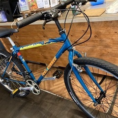 【前後タイヤ・後輪チューブ新品！】3×7速　26インチMTB ターコイズブルー