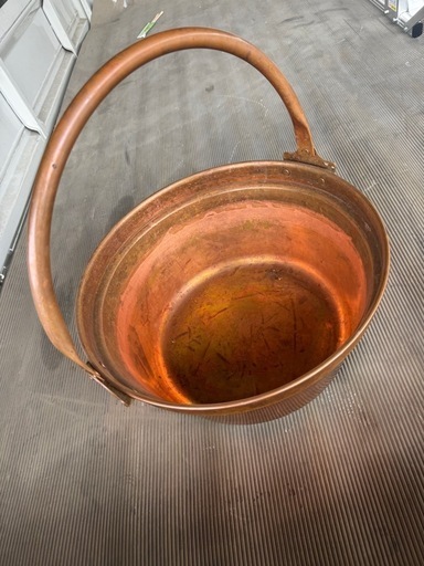 純銅製 銅鍋 山菜鍋 30型 送料込み 純銅製 銅鍋 山菜鍋