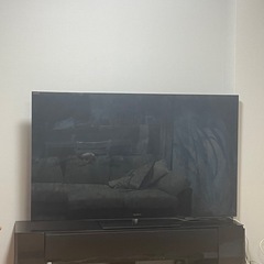 SONY 65型テレビ+YAMAHAのスピーカー付きテレビ台