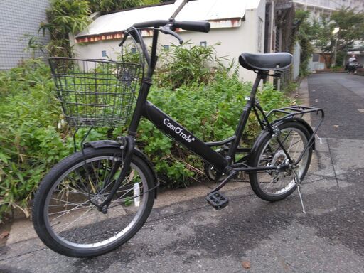 ２０インチの自転車です。　前後タイヤ新品交換、外装６段ギア付きです。