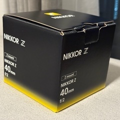 Nikon レンズ　NIKKOR Z 40mm f/2